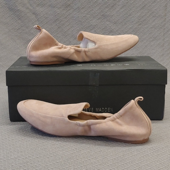 Steve Madden Darsha Suede Loafer Blush 7.5 - Picture 2 of 11
